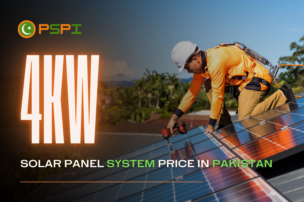 4kW Solar Panel Price in Pakistan – Cost, Output & Payback for 2025 1 Technician installing a 4kW solar panel system in Pakistan on a residential rooftop.